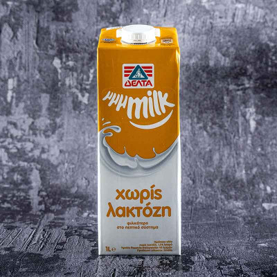 Γάλα μμμΜilk χωρίς λακτόζη Δέλτα 1lt